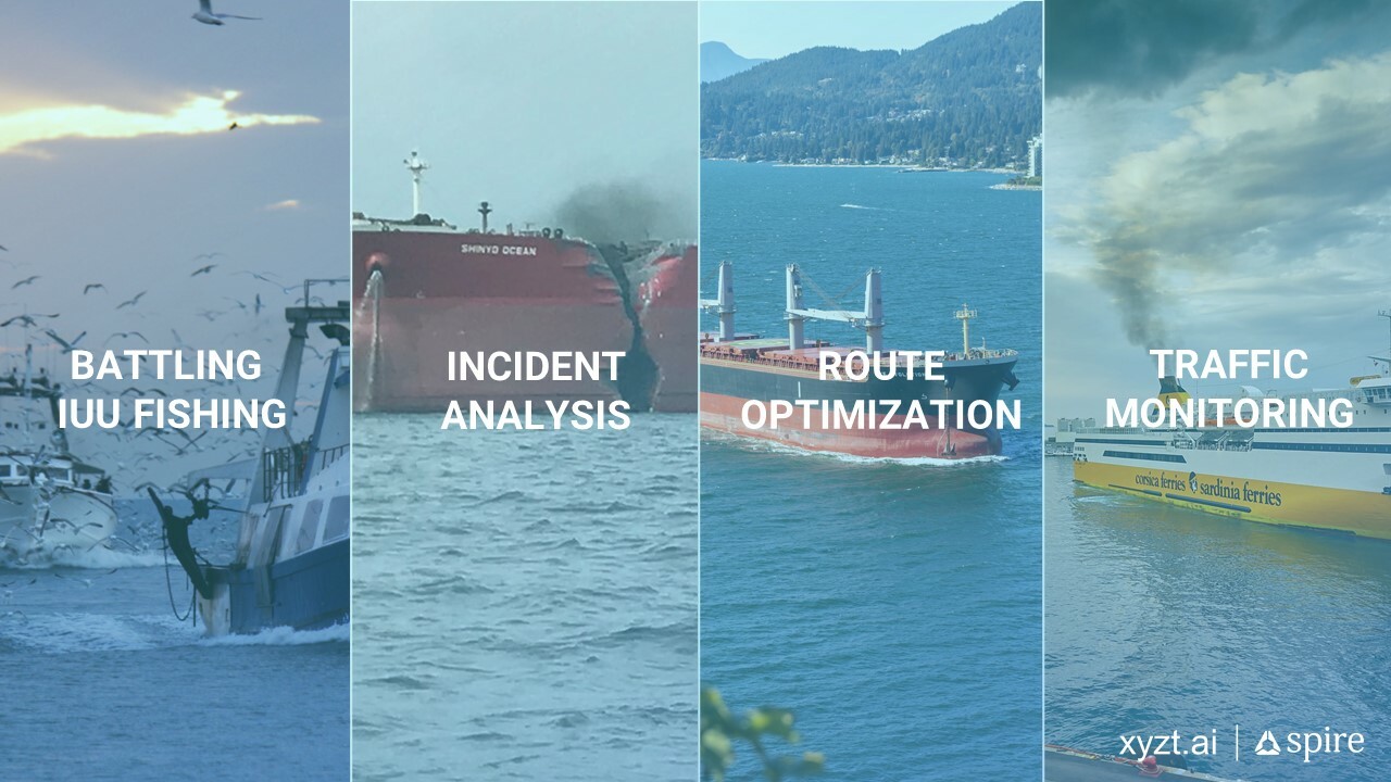 Four concrete use cases for maritime data analysis.